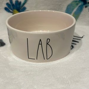 Rae Dunn lab dog bowl